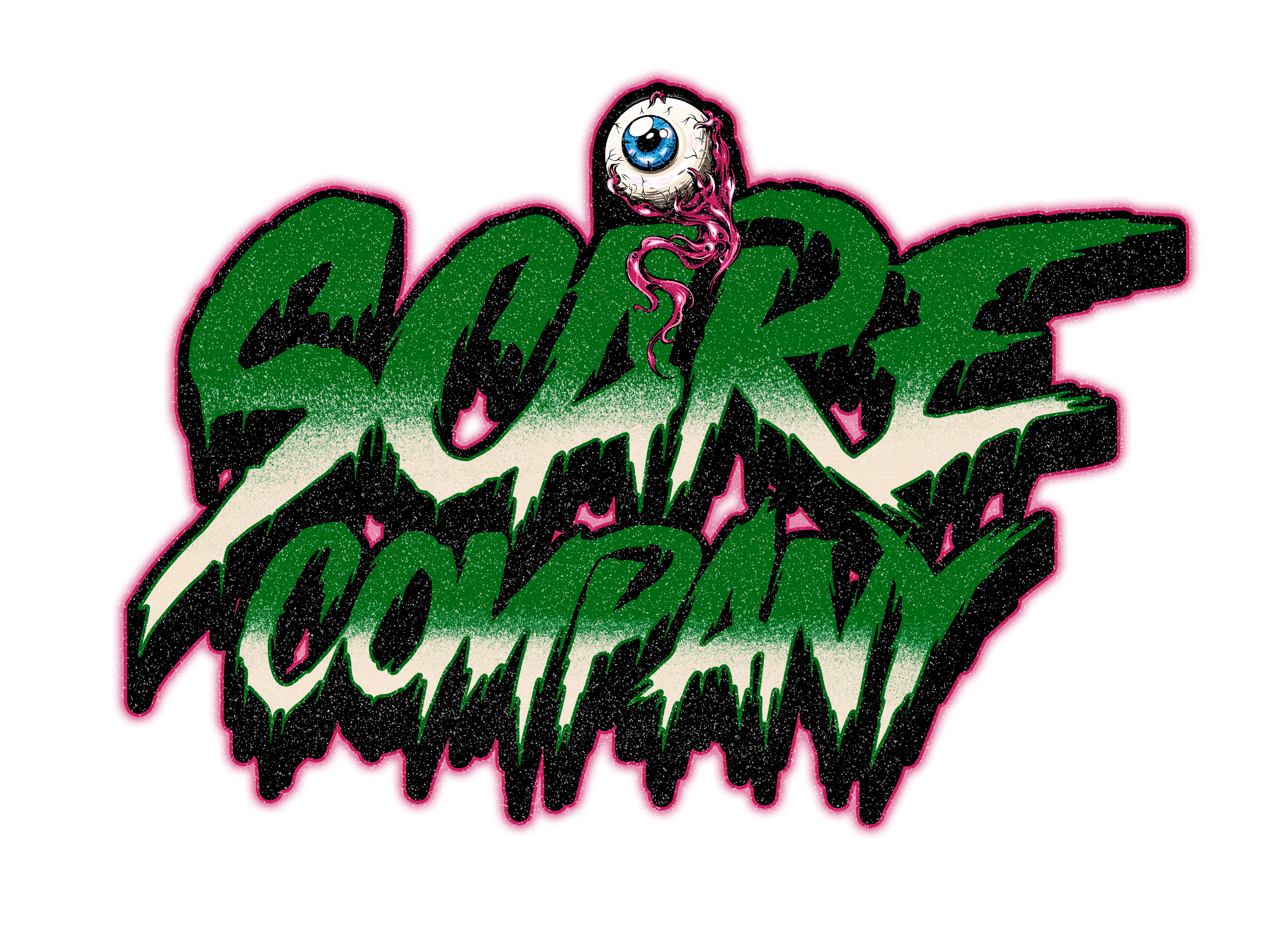 Scare Company logo — dripping green horror lettering with an eyeball